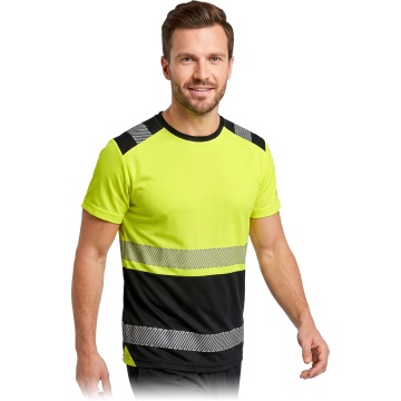 Tricou reflectorizant Iguana Mesh, pentru barbati, din poliester, cu benzi reflectorizante, pentru constructii si logistica - Img 3