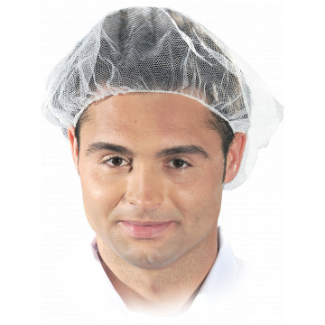 Boneta din plasa cu banda elastica pentru industria alimentara, set de 100 bucati