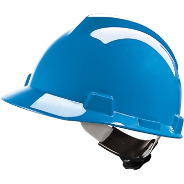 Casca de protectie V-GARD cu sistem Fas-Trac albastra