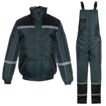 Costum de lucru impermeabil pentru iarnă Collins, verde