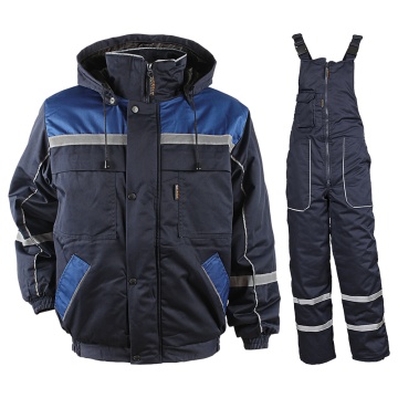 Costum de lucru pentru iarnă Collins, bumbac, bleumarin
