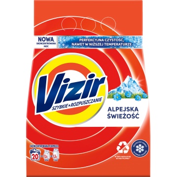 Detergent pudra compact haine albe VIZIR-PR1-1BIA, 1.1kg
