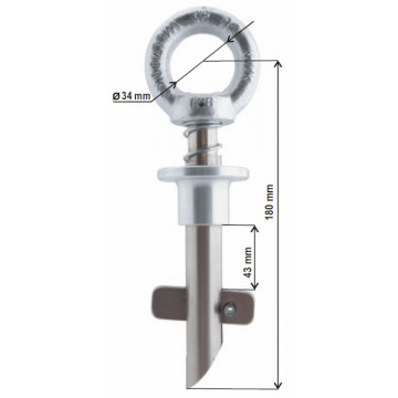 Diblu metal 180mm punct de ancorare permanenta AT 020