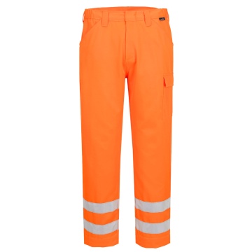 EST46 - Pantaloni de lucru combat Hi-Vis ES1 Essential, din policoton, pentru barbati, cu buzunare cargo, pentru constructii si infrastructura