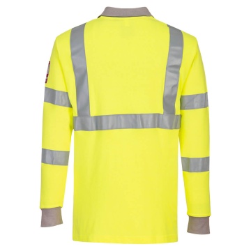 FR77 - Tricou Polo cu Maneci Lungi HI VIS Antistatic si Ignifug - Img 2
