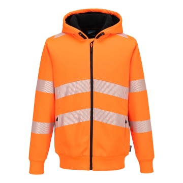 Hanorac de iarna Hi-Vis cu fermoar PW321 PW3, captusit, reflectorizant - Img 1