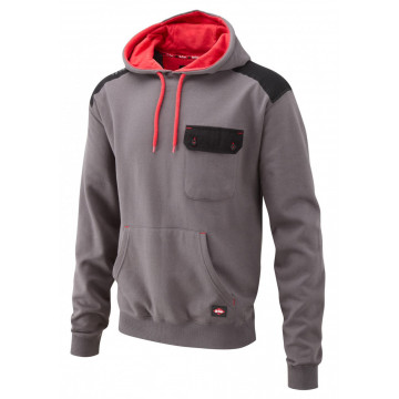 Hanorac de lucru Lee Cooper LCSWT113, gri, cu gluga, intarituri la coate si buzunar pentru telefon, marimea XXL