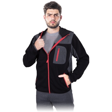 Hanorac de lucru SCOTER, gluga fixa, fermoar integral, buzunare cu fermoar