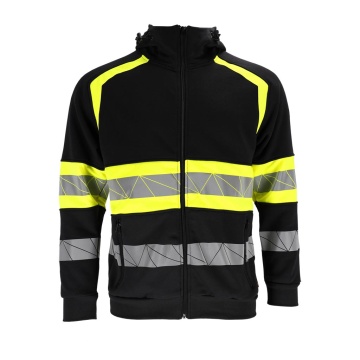 Hanorac de protectie Rautex, cu fermoar si gluga, reflectorizant