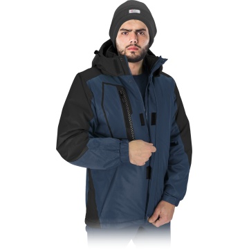 Jacheta de lucru vatuita HOLM, gluga detasabila, captuseala fleece, elemente reflectorizante - Img 3