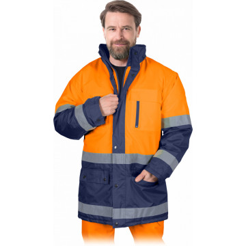 Jacheta de protectie Blue-Orange, HiVis