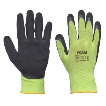 Manusi de protectie din nylon imersate in latex microporos Pack-Foam, 12 perechi/set