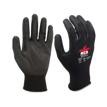 Manusi de protectie MCR Safety GP1002PU, poliester cu PU, dexteritate si rezistenta la abraziune