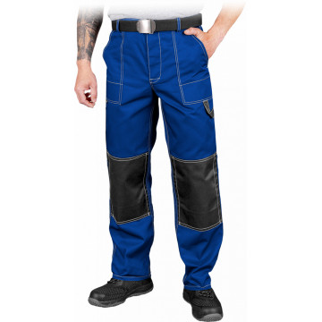 Pantaloni de lucru cu pieptar Master, barbati, poliester si bumbac, buzunar la piept cu fermoar, talie ajustabila, bucla pentru curea, toamna/vara
