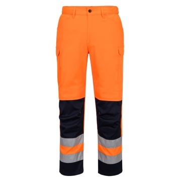 Pantaloni de lucru Hi-Vis T143 cu panouri mesh, stretch, ventilati - Img 1