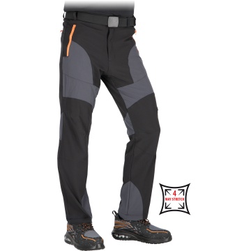 Pantaloni de lucru in talie, de barbati, Ventura, material elastic 4-way stretch, 140 g/m², cu buzunare inchise cu fermoar - Img 1
