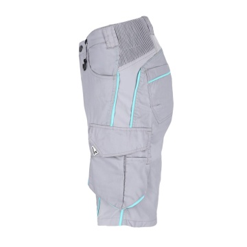 Pantaloni de lucru scurti dama FWNA, twill cu elastan, talie elastica, buzunare multiple - Img 2