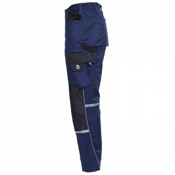 Pantaloni in talie Prisma Spandex, bleumarin/negru - Img 4