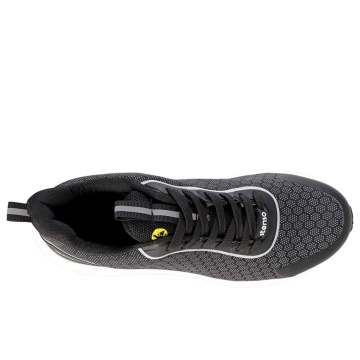 Pantofi de lucru B-Flex S1PL MF ESD SR, bombeu compozit, toamna/vara, lamela Kevlar, antiderapanti, negri - Img 4