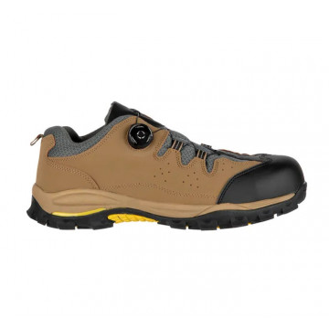 Pantofi de protectie Journey Man S1 SRC, bombeu compozit, talpa antistatica si antiderapanta, nubuck/textil, bej - Img 3