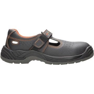 Sandale de protectie Firsan S1P, piele de bovina perforata, talpa cu dubla densitate, antistatica, bombeu metalic, toamna/vara