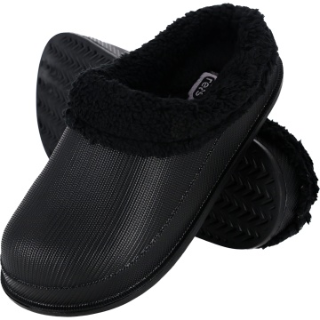 Slapi de lucru Fluff, de dama, captusiti cu blana, material EVA, de toamna