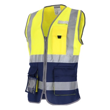 Vesta reflectorizanta pentru femei LADY, cu fermoar, buzunare si suport pentru ecuson - Img 4