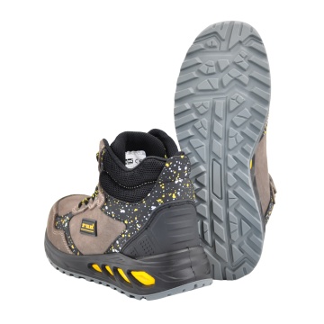 Bocanci de protectie VIDA S3S SR FO, piele intoarsa hidrofobizata, insertie E-TPU, bombeu fibra de sticla si lamela Kevlar - Img 5