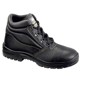 Bocanci protectie cu bombeu metalic Duras S1 SRA HRO, piele pigmentata, all-season, negri
