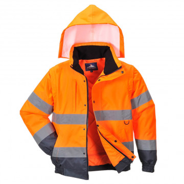 C468 - Jacheta Contrast Bomber Hi-Vis