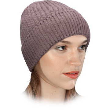 Caciula CZFRIO, tricot moale, blana artificiala - Img 1