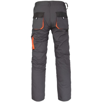 Costum de lucru ForWork – Jacheta si pantaloni cu întărituri, gri-portocaliu - Img 6