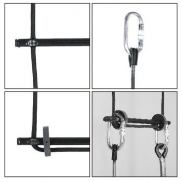 DL 010C – Scara de franghie, 30 m, trepte aluminiu - Img 2