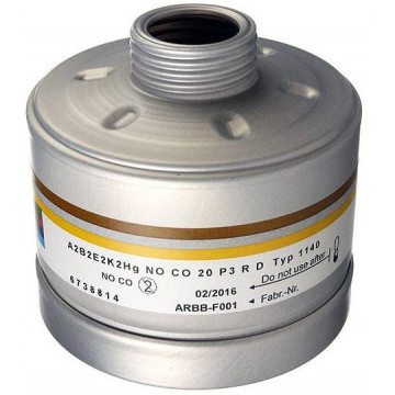 Filtru Drager 1140 A2 B2 E2 K2 Hg No Co 20 P3 R D Ra(Rd) 40