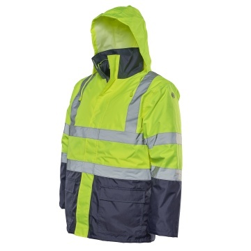 Jacheta 4 in 1 FINO, impermeabila, reflectorizanta, galben neon - Img 2