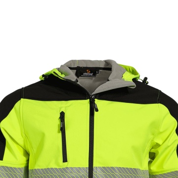 Jacheta softshell de inalta vizibilitate Nobel PRO 2.0, galben neon - Img 7