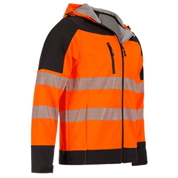 Jacheta softshell de inalta vizibilitate Nobel PRO 2.0, portocaliu neon - Img 3
