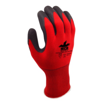 Manusi de protectie MCR Safety GP1005LS, nylon cu latex, aderenta ridicata