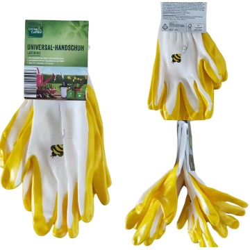 Manusi pentru gradinarit, 2 perechi/set, nitril, galben