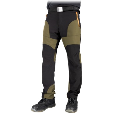 Pantaloni de lucru in talie, de barbati, Ventura, material elastic 4-way stretch, 140 g/m², cu buzunare inchise cu fermoar