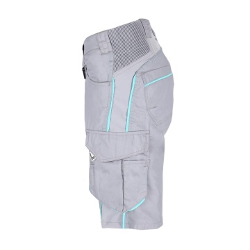 Pantaloni de lucru scurti dama FWNA, twill cu elastan, talie elastica, buzunare multiple - Img 9