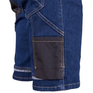 Pantaloni de lucru scurti JEANS303-TS, denim cu elastan, insertii Cordura, buzunare multiple - Img 13