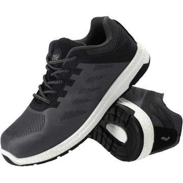 Pantofi de protectie BOOM S1P SRC, respirabili, bombeu aluminiu, lamela compozit, talpa PU/PU