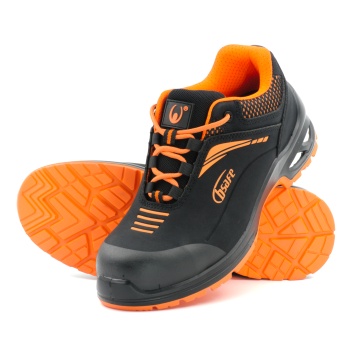 Pantofi de protectie ELAN Orange, microfibra hidrofoba, amortizare E-TPU, bombeu fibra de sticla