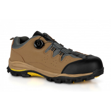 Pantofi de protectie Journey Man S1 SRC, bombeu compozit, talpa antistatica si antiderapanta, nubuck/textil, bej