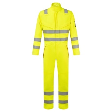 Salopeta de lucru Hi-Vis FR528 Modaflame Multi-Norm, ignifuga, antistatica, protectie ARC