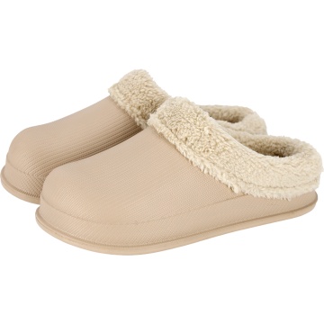 Slapi de lucru Fluff, de dama, captusiti cu blana, material EVA, de toamna - Img 2
