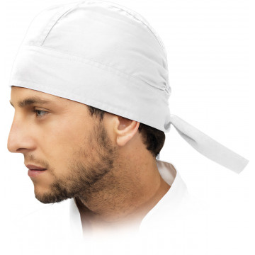 Boneta alba bucatar CZBANDANA, alba