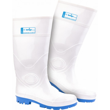 Cizme de protectie Bart S5 SRC, albe, antiacide