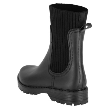 Cizme scurte GRACE pentru femei, PVC, tip Chelsea, insertie textila elastica - Img 3